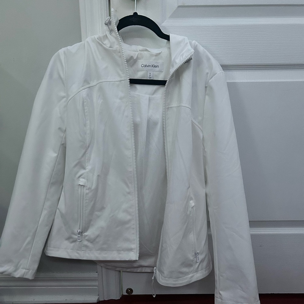 Calvin Klein Hooded White Jacket